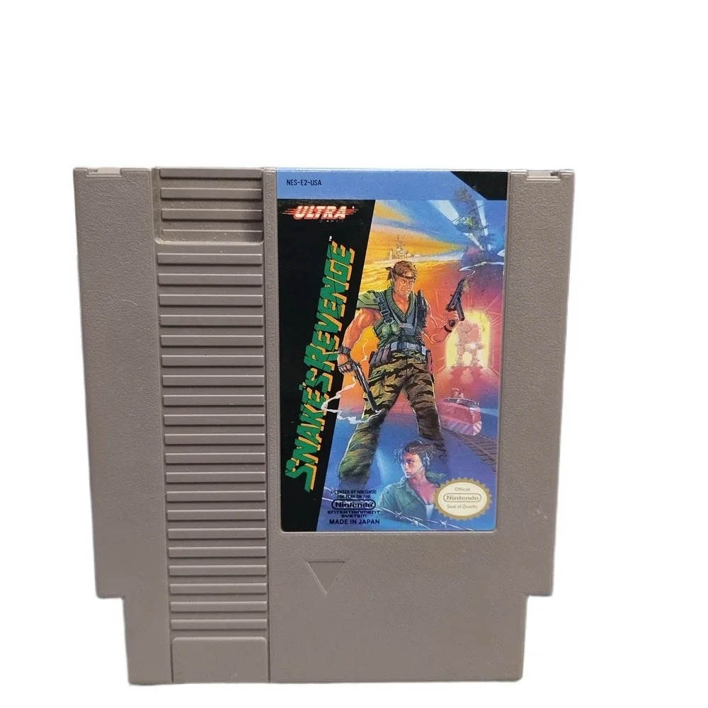 Lot of 2 Snake's Revenge & Defender of the Crown Nintendo NES Video Games